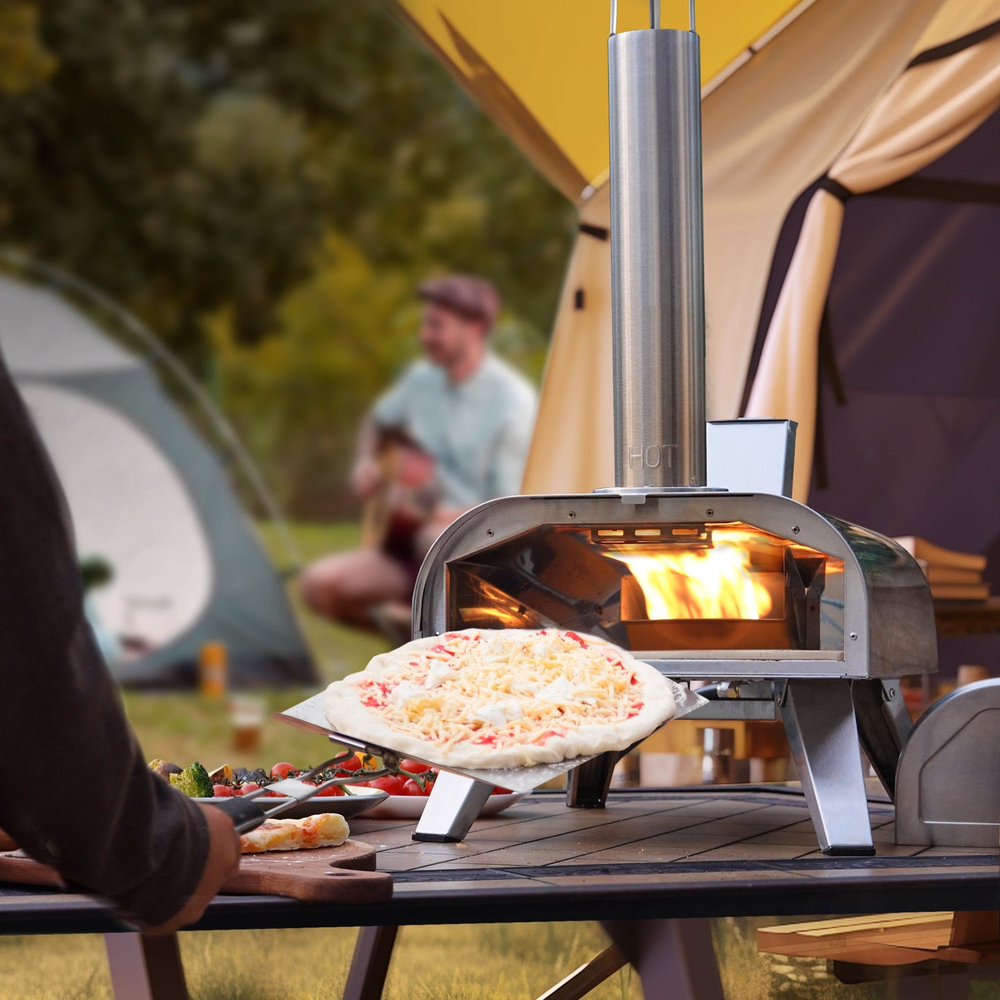 12" Multi-Fuel Pizza Oven - Pellet + Gas
