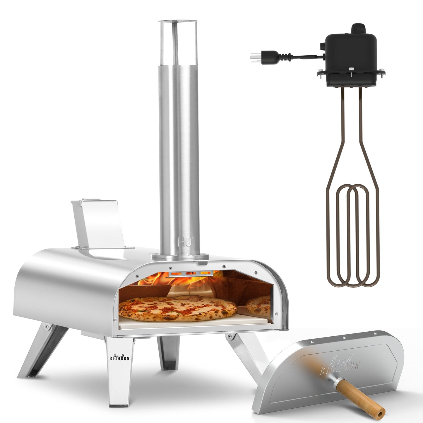 12" Multi-Fuel Pizza Oven - Pellet + Electric
