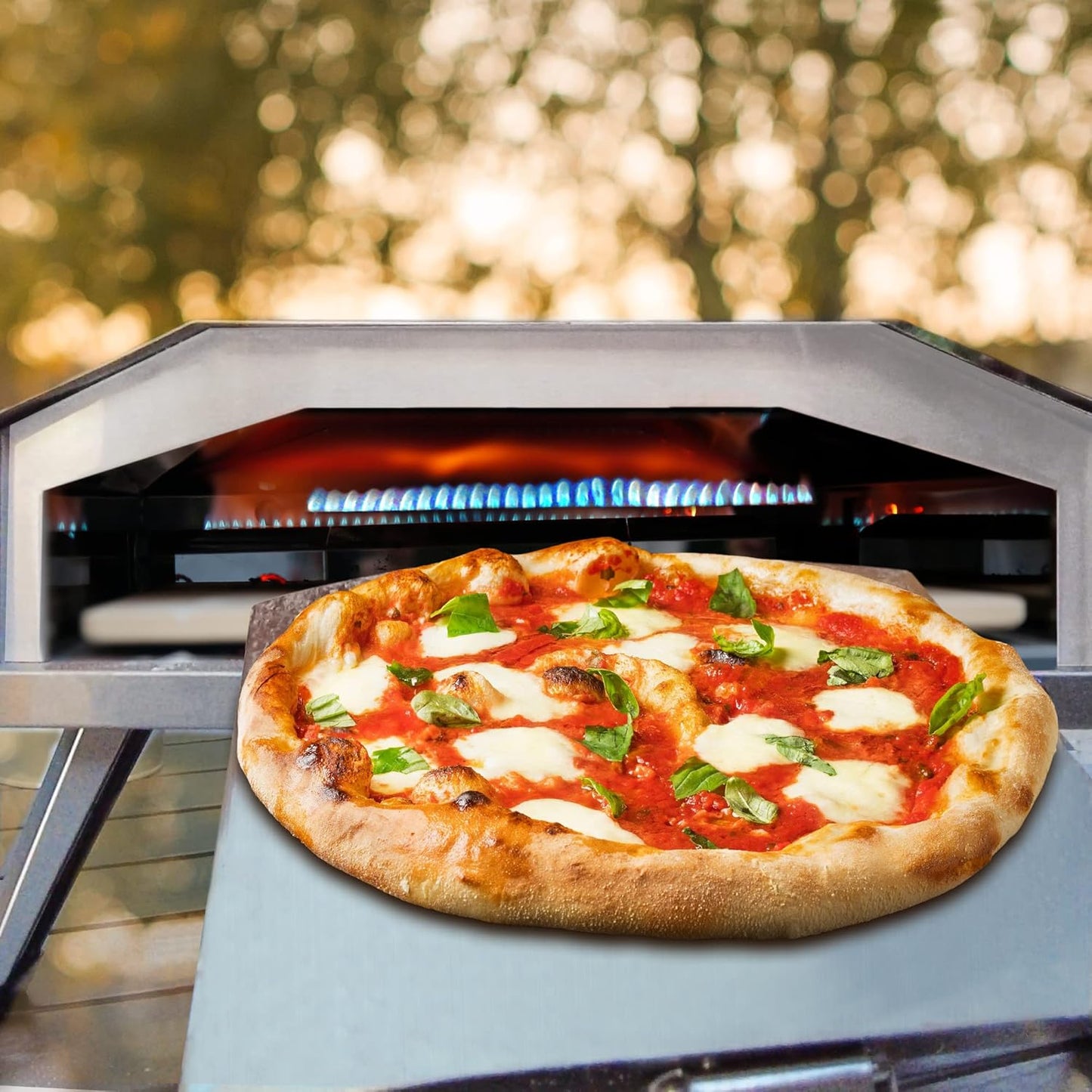 12" Portable Propane Gas Pizza Oven - Stainless Steel