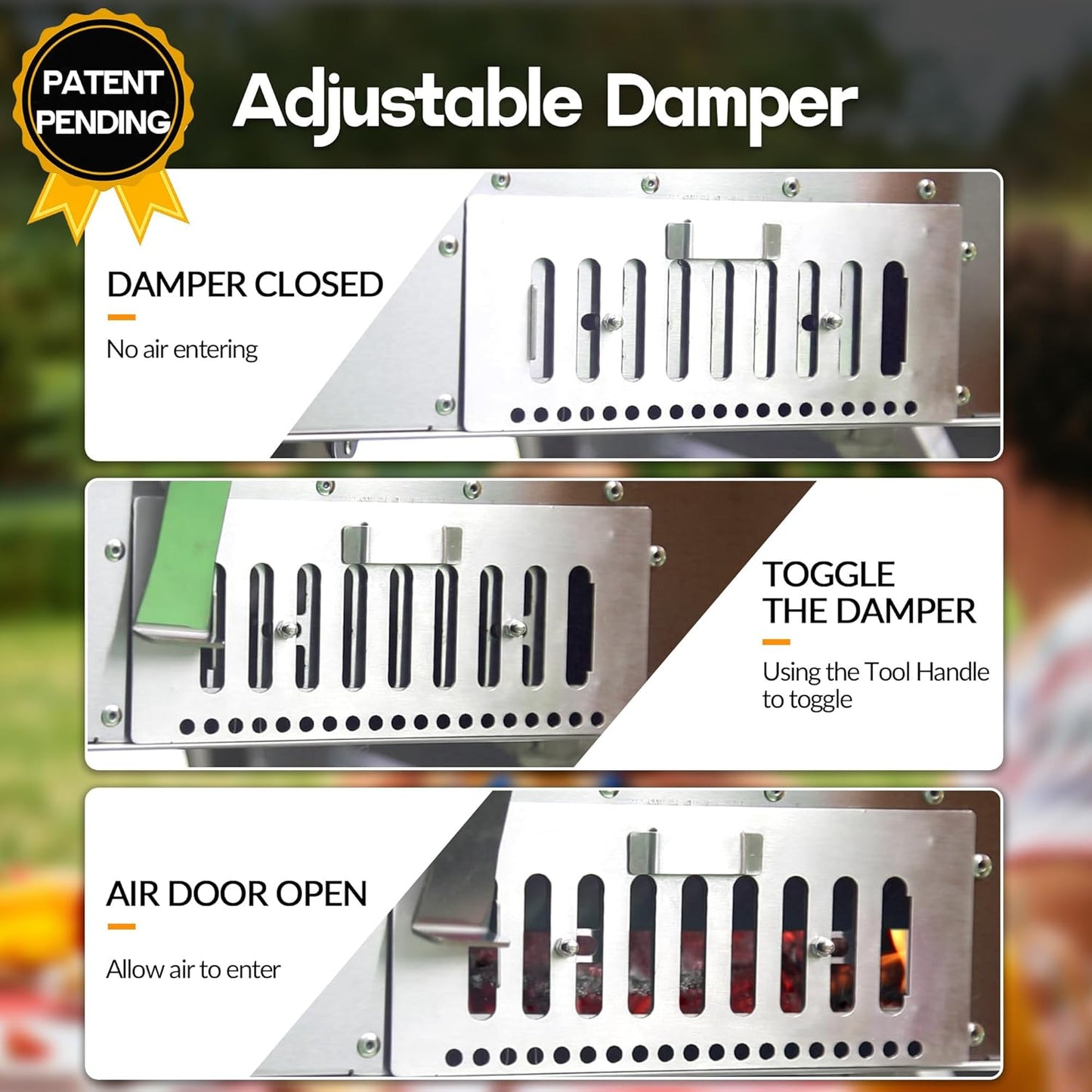 16" Portable Wood Pellet Pizza Oven - Black