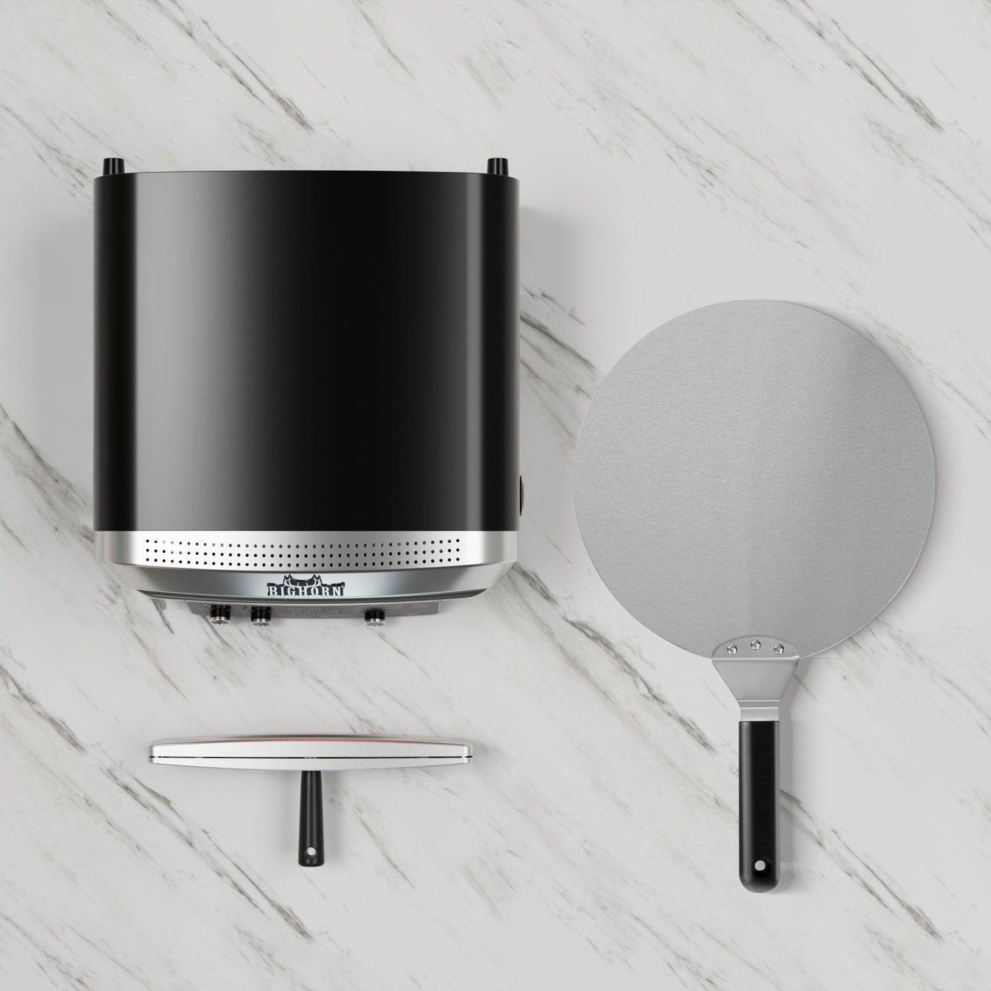 14" Indoor Electric Countertop Pizza Oven - 6 Preset Modes, Stainless Steel