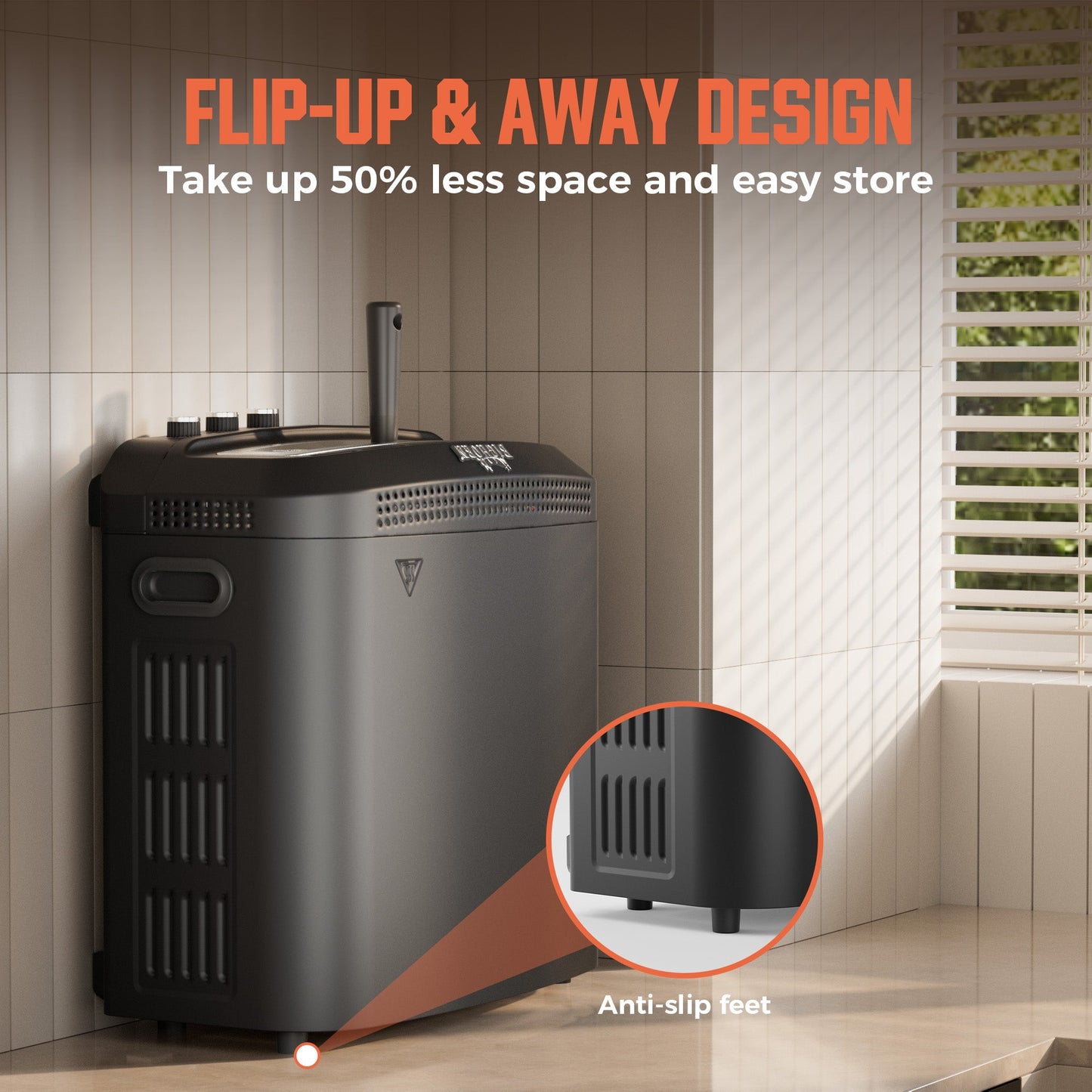 14" Indoor Electric Countertop Pizza Oven - 6 Preset Modes, Black